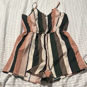 Striped Multicolor Romper
